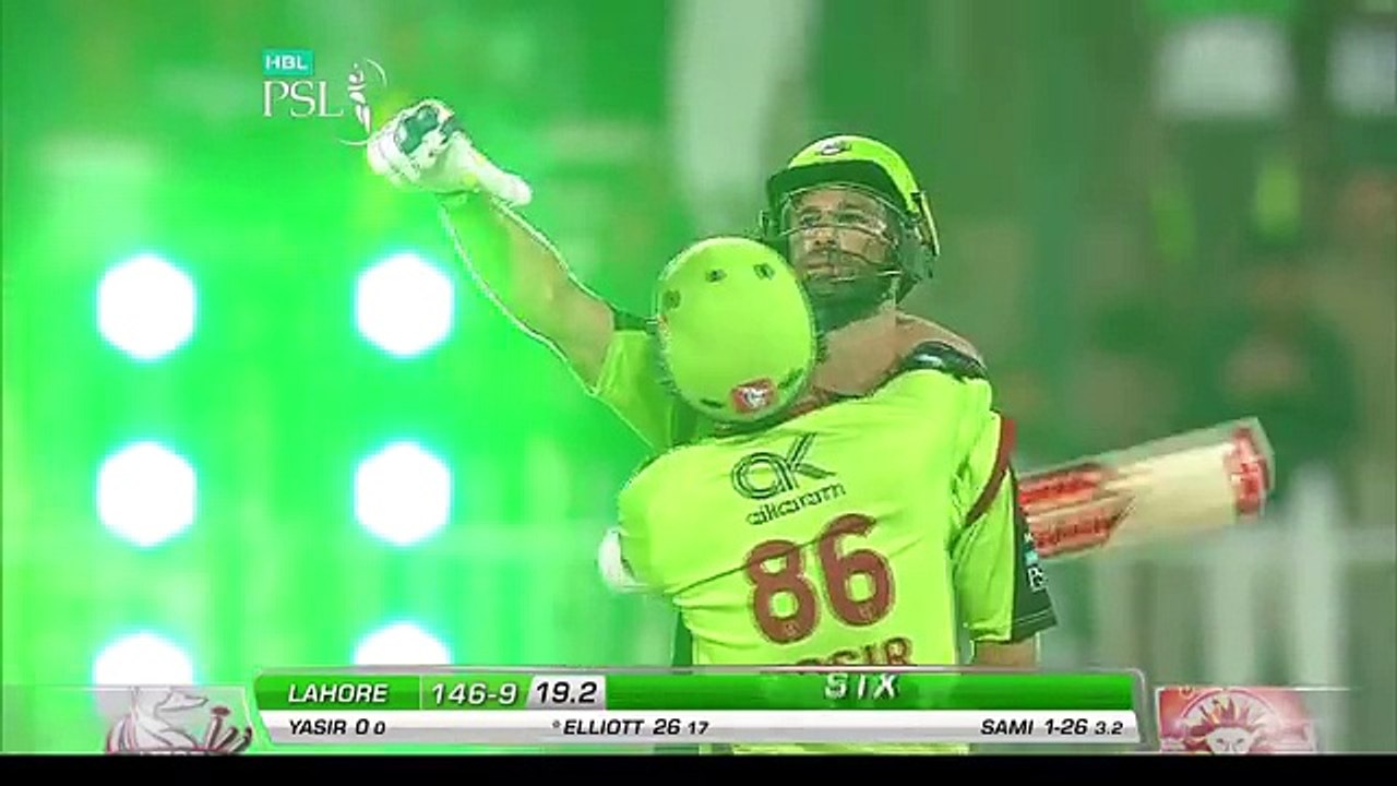 PSL 2017 Match 14_ Lahore Qalandars Winning Moments