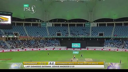 PSL 2017 Match 19_ Viv RIchards celebrating Daren Sammy's dismisal