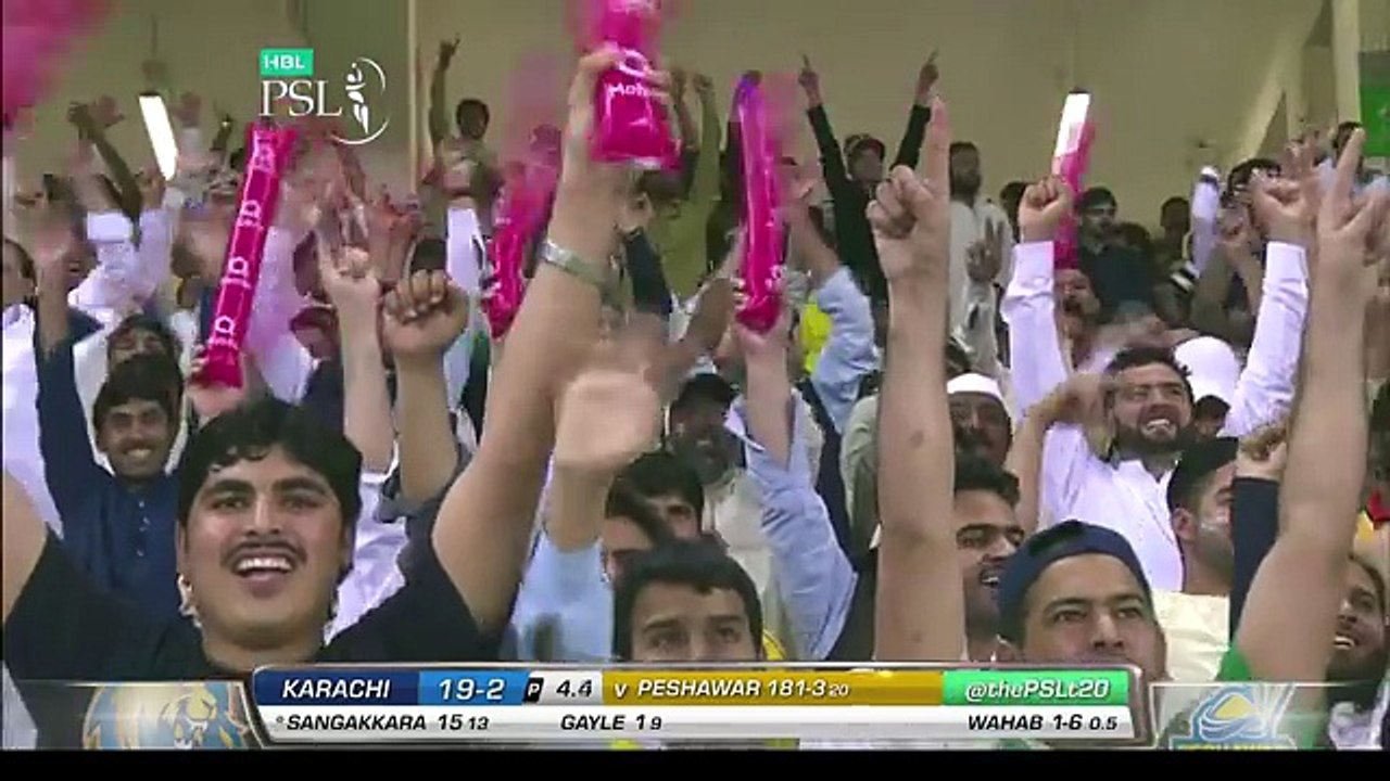 PSL 2017 Playoff 3_ Karachi Kings vs. Peshawar Zalmi - Wahab Riaz Bowling