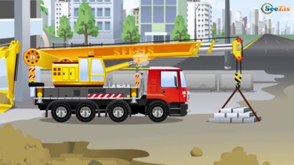 Learn Color Bulldozer and Truck Cars Cartoon for Kids & Colors for Children Kids Animation