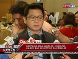 SONA: Grupo ng mga alkalde, humiling ng gun ban exemption sa Comelec