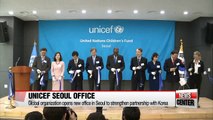 UNICEF opens new office in Seoul to enhance partnership with Korea