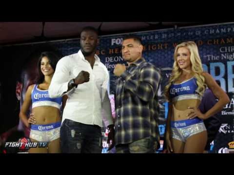 Deontay Wilder vs. Chris Arreola COMPLETE FACE OFF VIDEO- Wilder vs. Arreola video