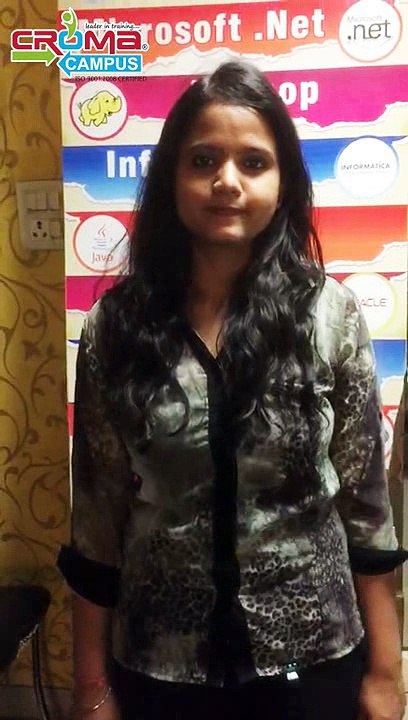 Croma Campus placed Deepa (Software Testing) in Nextgen Vision