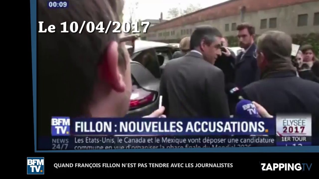 François Fillon : Enervé par une question sur Penelope Fillon, il insulte un journaliste (Vidéo)