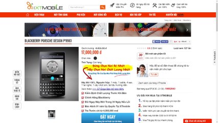 Mở hộp điện thoại sang chảnh Blackberry P9983