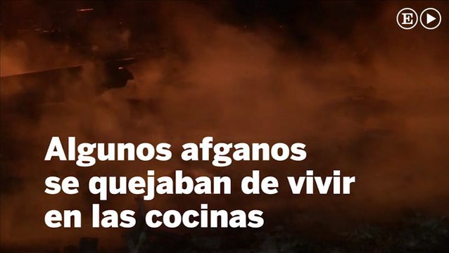 Incendio en un campamento de migrantes en Francia