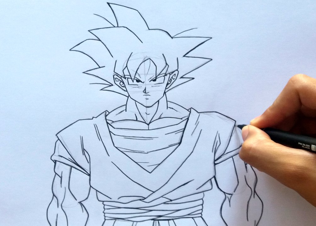HOW TO DRAWING GOKU - DRAGON BALL Z