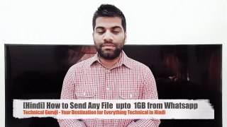 [Hindi/Urdu] How to Send Any BIG File upto 1GB from Whatsapp | Android App Review #5