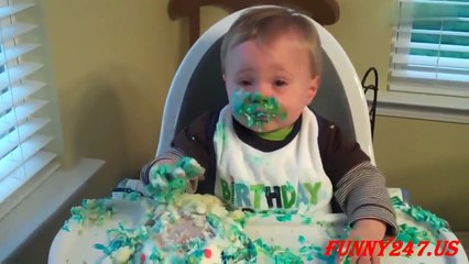 Funny Baby Eating Cake 2017 ★ Funny Baby Videos ★ Kids Funny Videos for Kids