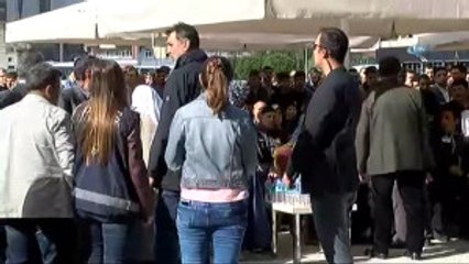 Diyarbakır'daki Patlama Şehit Olan Memur İçin Tören Düzenlendi