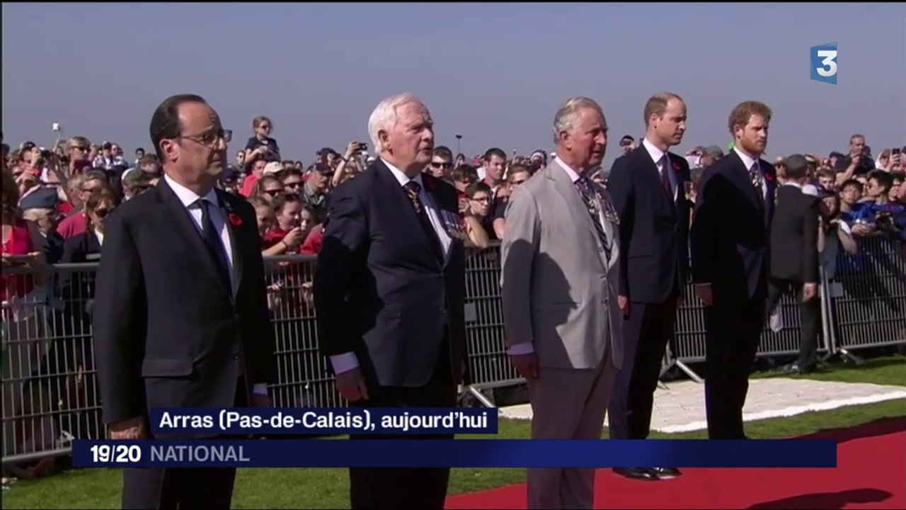 Arras au JT 19/20 national de France 3 le 09 avril 2017 : Centenaire de la bataille d'Arras