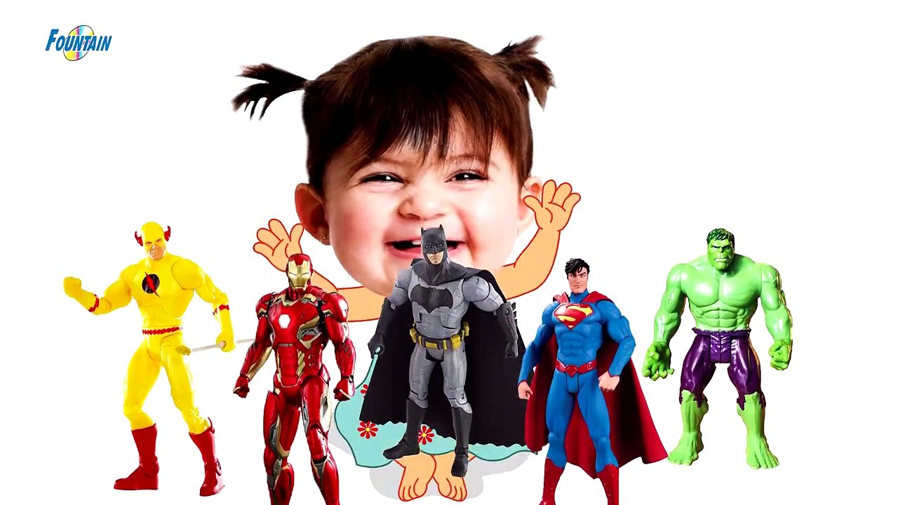 Bad Baby Crying and Learn Colors heros  _ Finger Family Song