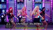 [TOP 40] K-Pop Songs Chart - April 2017 Week 1 Fan Chart