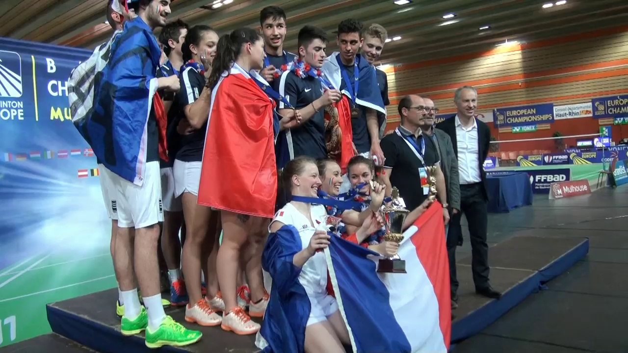 Badminton: les Bleuets sacrés champions d'Europe à Mulhouse