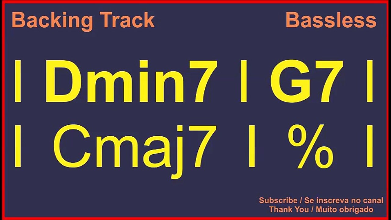 II V I Slow Turnaround BASSLESS / Backing track