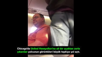 ABD'de Yolcuyu Uçaktan Sürükleyerek İndirdiler