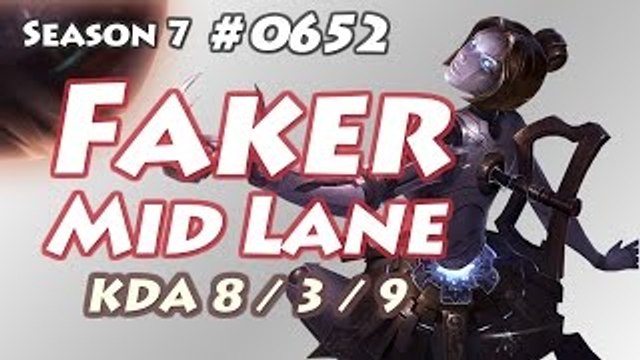 SKT T1 Faker - Orianna vs Ryze - SSG Crown, KR LOL Highlights - 페이커 오리아나