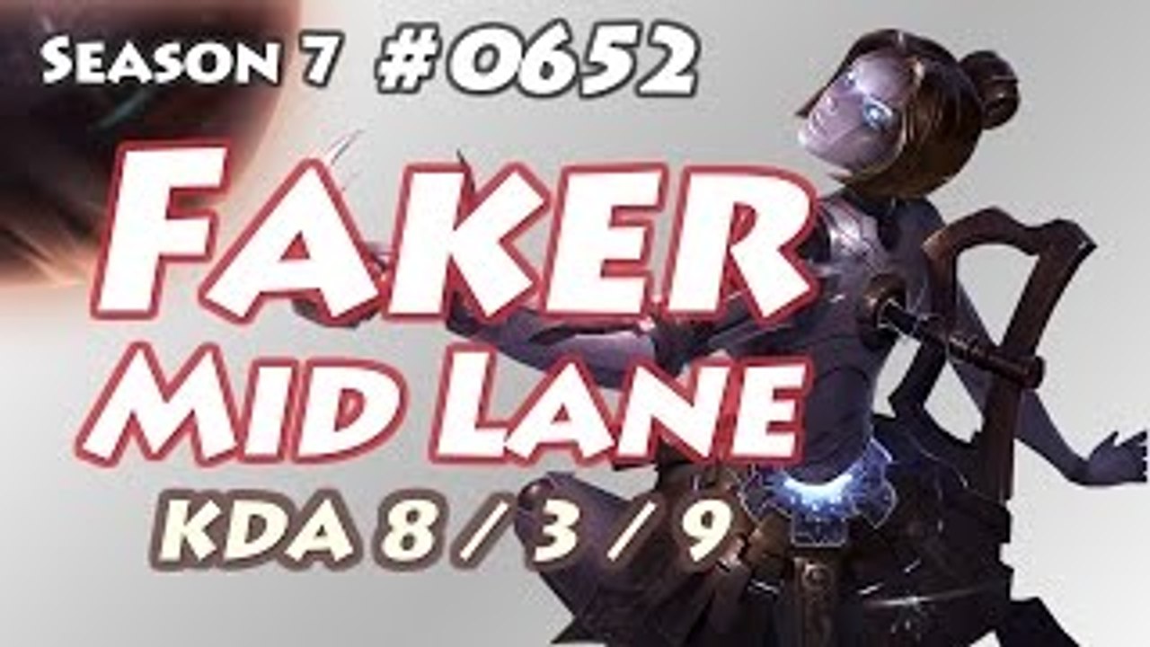 SKT T1 Faker - Orianna vs Ryze - SSG Crown, KR LOL Highlights - 페이커 오리아나