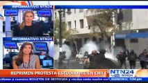 Disturbios en medio de manifestaciones estudiantiles por lo que califican como crisis en el sistema educativo de Chile