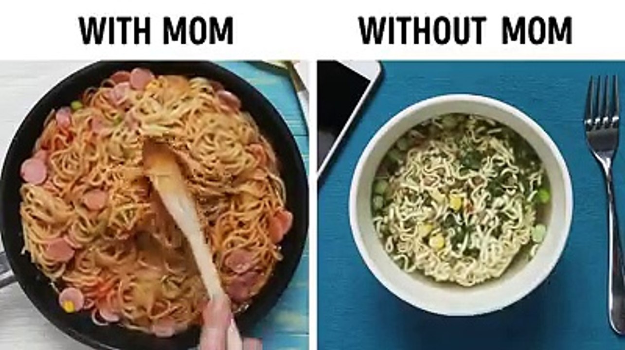 Home and Kids with MOM and with out MOM / I LOVE MY  MOM