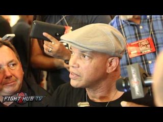 Virgil Hunter "Canelo is defending the 160 belt on sat right? Then he's a fucking middleweight!"