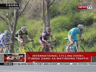 QRT: International cycling event, itinigil dahil sa matinding traffic