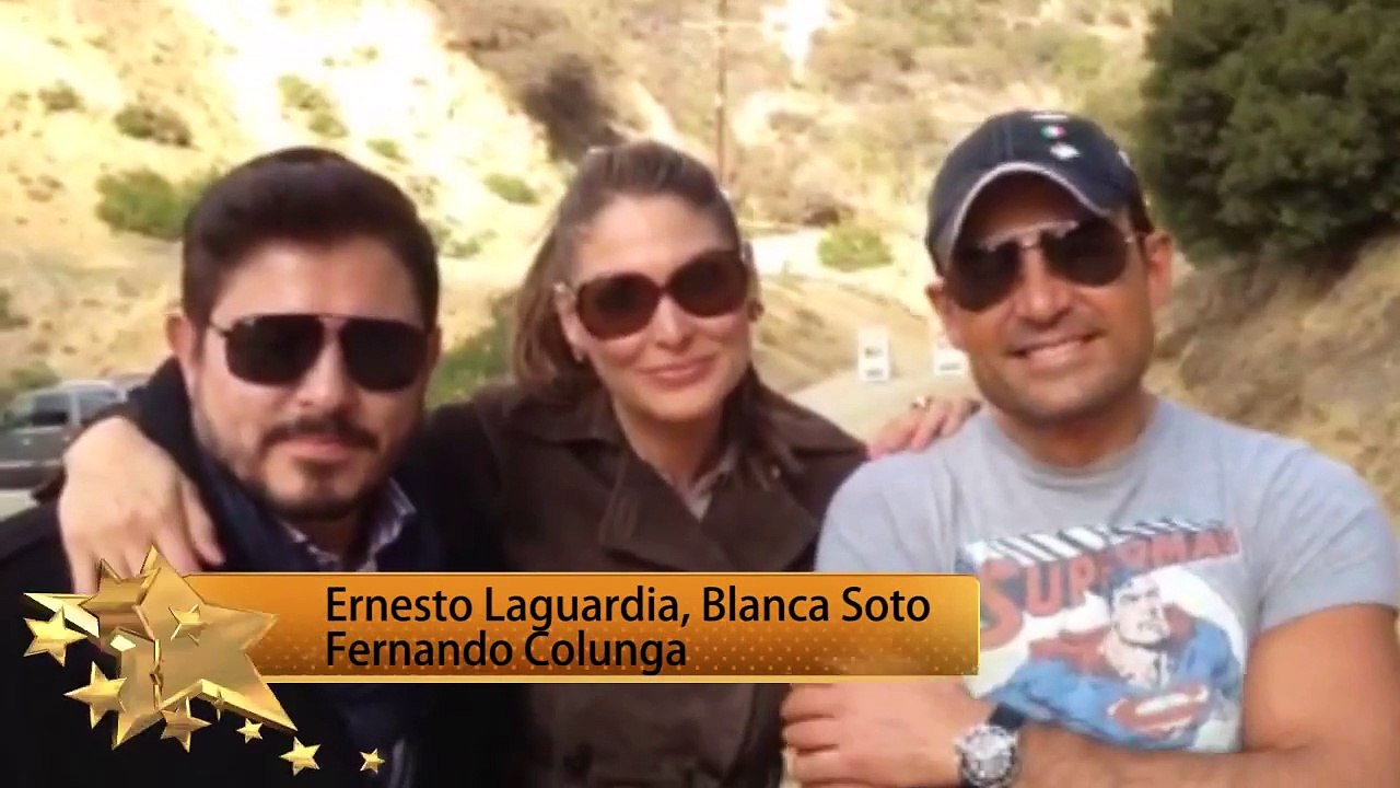 "Obscuro Total " en HOLLYWOOD .Blanca Soto ,Fernando Colunga , Ernesto Laguardia
