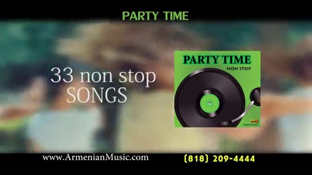 PARTY TIME NON STOP ARMENIAN MUSIC CD WITH 33 SONGS BY HAMIK G MUSIC PARSEGHIAN RECORDS 2017