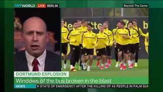 Borussia Dortmund football team bus hit by explosions