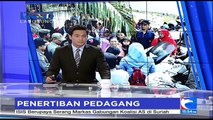 Pedagang Pasar Senen Protes Saat Ditertibkan