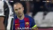 Andres Iniesta struck the ball which rebounded to the edge of the box - Juventus 2-0 Barcelona 11.04.2017