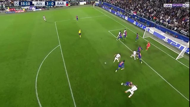 هدف يوفنتوس الثالث في مرمى برشلونة