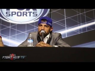 Victor Ortiz vs. Andre Berto 2 video- COMPLETE Victor Ortiz post fight press conference