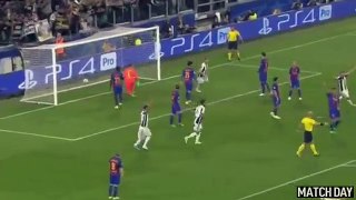 Giorgio Chiellini Header Goal - Juventus vs Barcelona 3-0 - Champions League 11⁄04⁄2017 HD