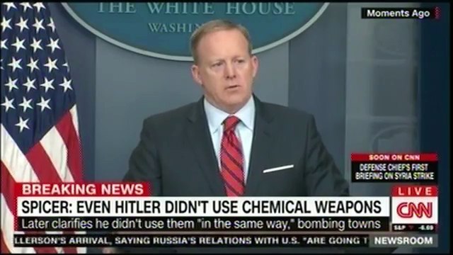 Sean Spicer Says STUPID Hitler Comment!
