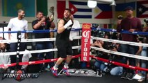 Ortiz vs.Berto 2 video- Victor Ortiz's Complete Media Workout- Blasts pads & shows ripped physique