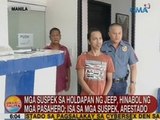 Mga suspek sa holdapan ng jeep, hinabol ng mga pasahero sa Maynila; isa sa mga suspek, arestado