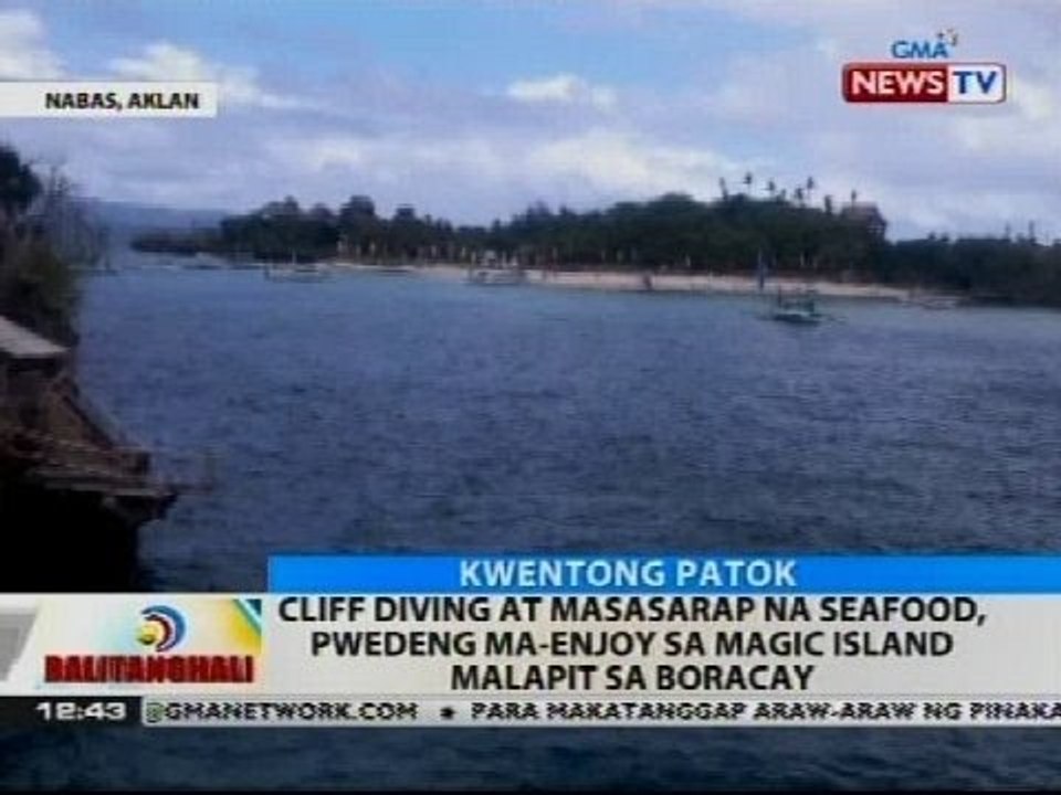 BT: Cliff diving at masasarap na seafood, pwedeng ma-enjoy sa Magic Island malapit sa Boracay