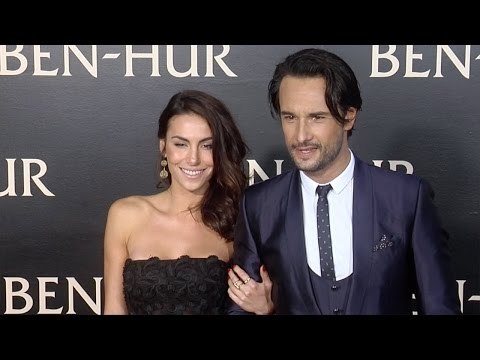 Rodrigo Santoro & Mel Fronckowiak Ben-Hur Los Angeles Premiere Red Carpet