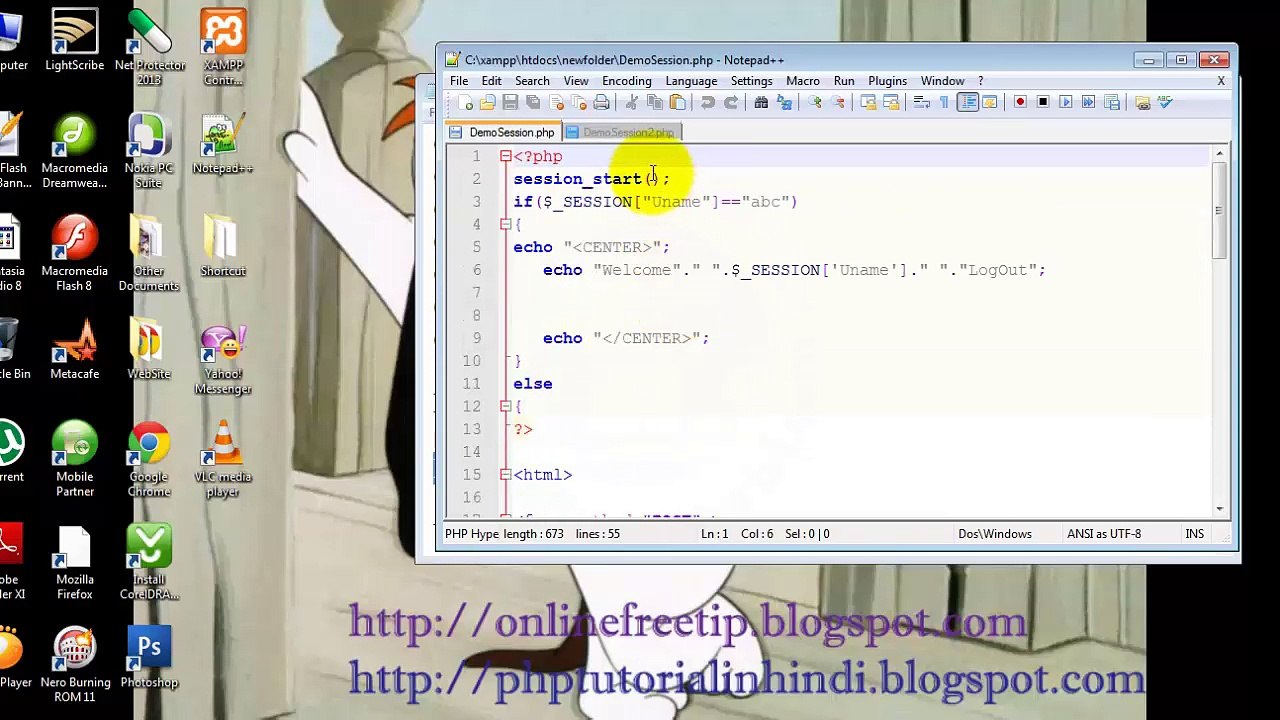 PHP Tutorial in Hindi-Urdu 40-Introduction Destroy SESSION with Example-1-2_x264