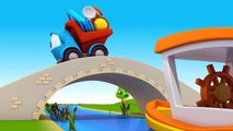 Car cartoon and animation for kids. Leo the truck builds a new house. cartoon for kids