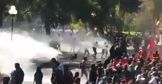 Chilean Police Use Water Cannon as Students Stage Renewed Rallies in Santiago