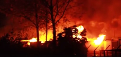 Fire Tears Through Dunkirk Migrant Camp