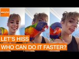 Parrot Can Hiss Just Like His Owner