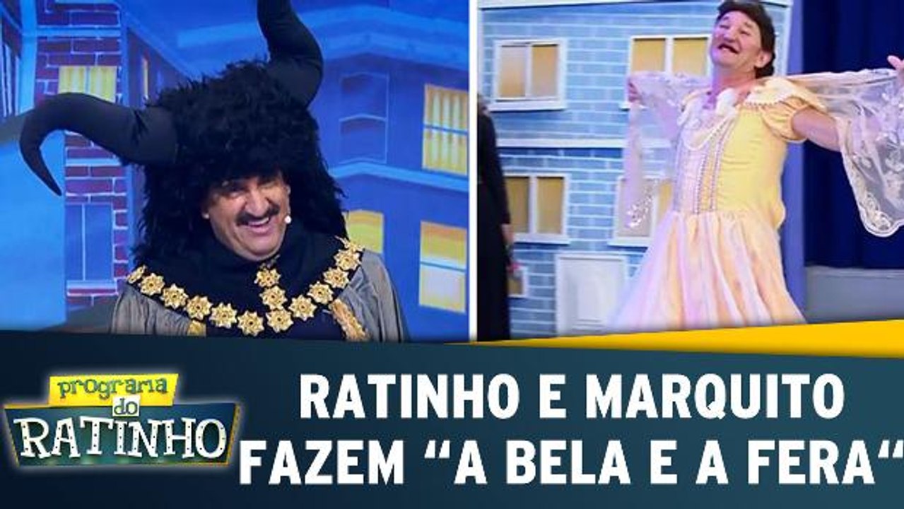 Ratinho e Marquito interpretam `A Bela e a Fera`