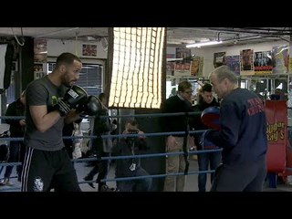 James DeGale bag/mitt workout- Stays sharp ahead of his April 30th fight w/Rogelio Medina