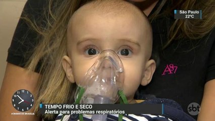 Temperaturas instáveis e clima seco agravam problemas respiratórios