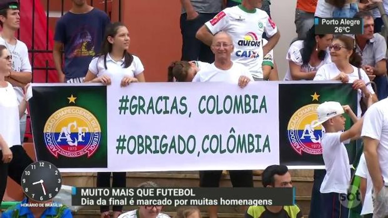 Homenagens tomam conta de Chapecó antes da decisão da Recopa Sul-Americana