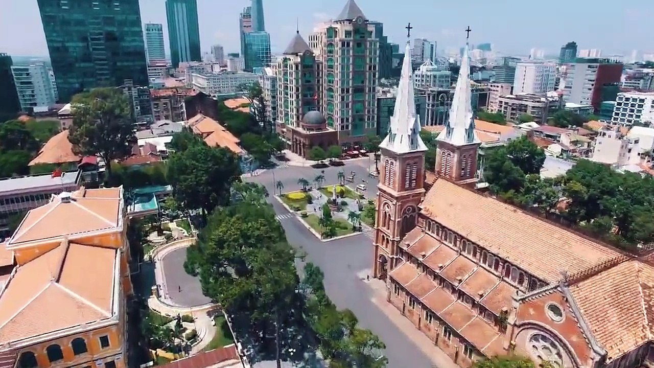 Thành phố Hồ Chí Minh tuyệt đẹp dưới góc nhìn flycam
